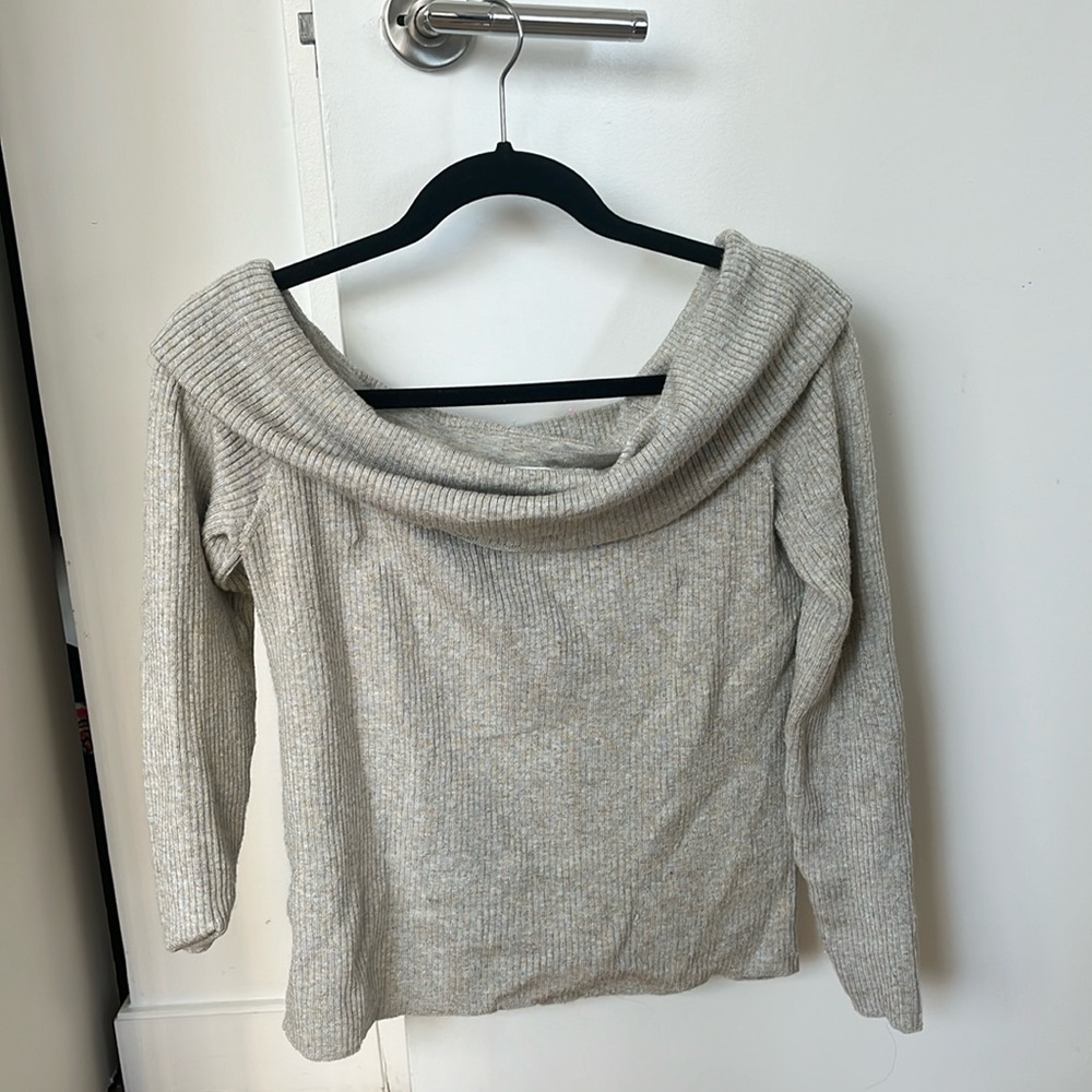 Club Monaco off the shoulder sweater
